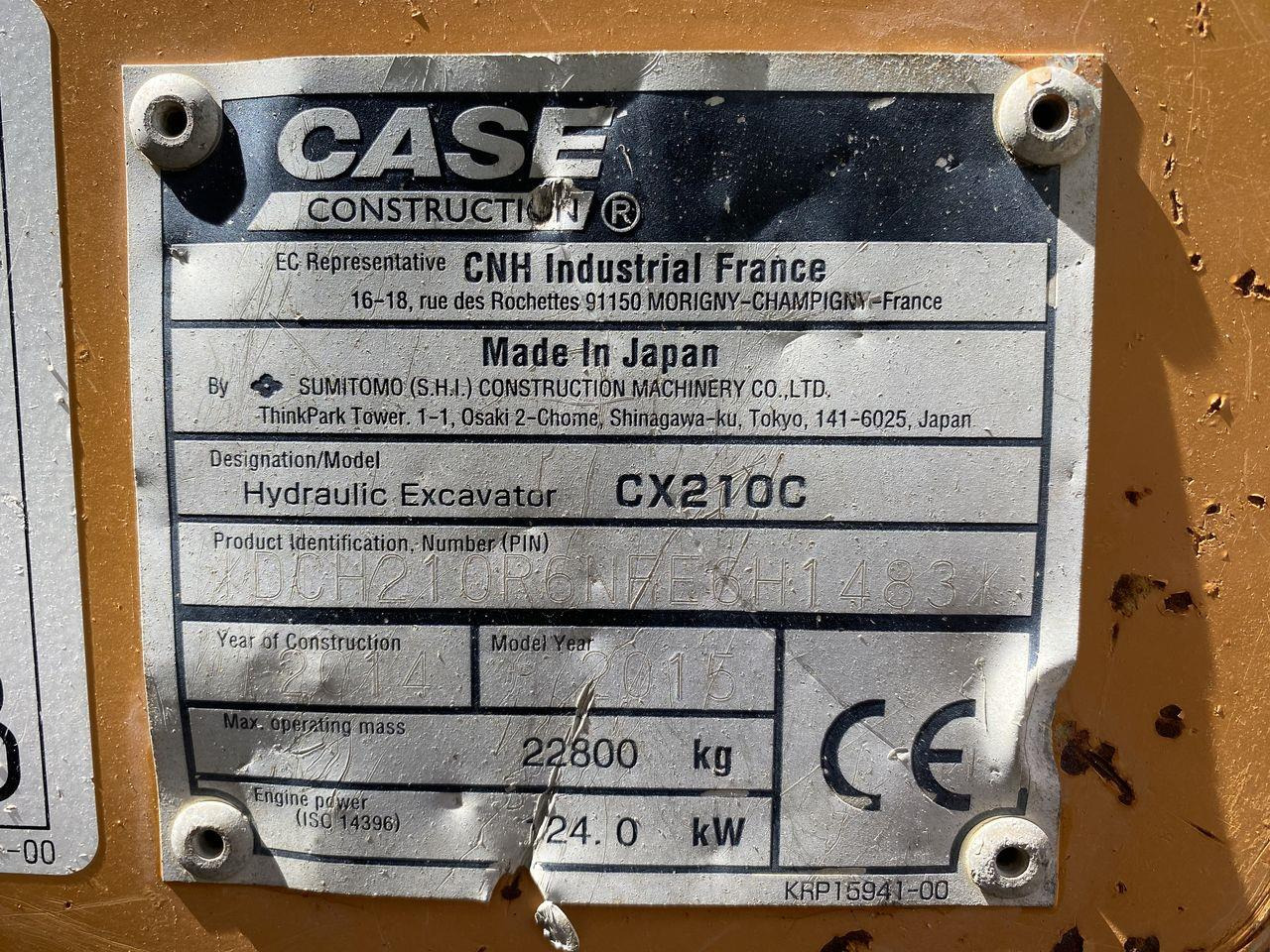 Bandgrävare Case CX210C
