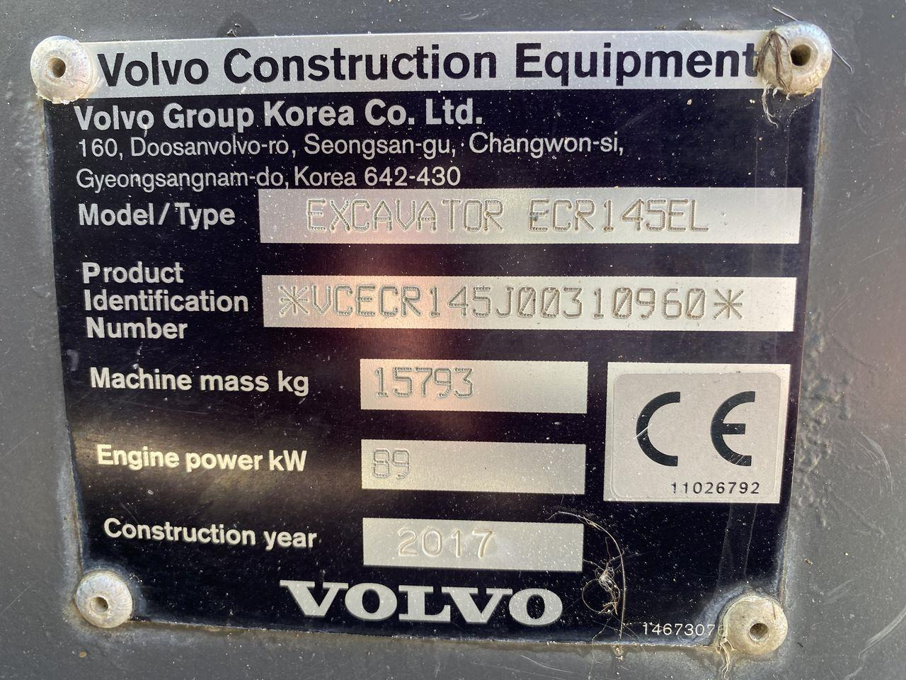Bandgrävare Volvo ECR145