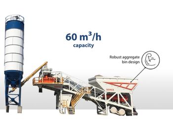 Betongfabrik SEMIX Concrete Mixing Plant 60S