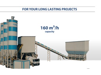 SEMIX Stationary Concrete Batching Plant 160 m³/h - Betongfabrik
