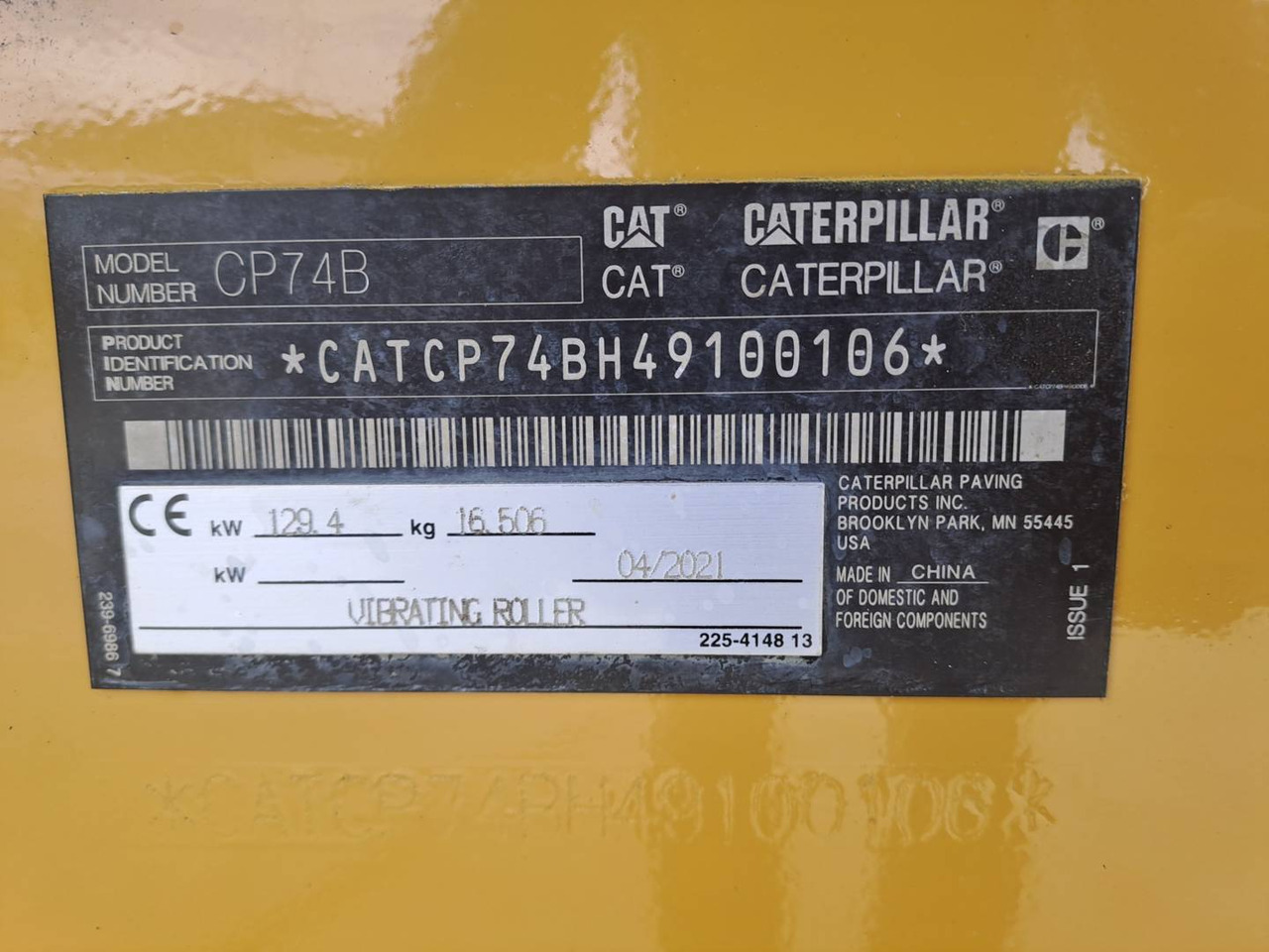 Kompaktor CAT CP74B 4F: bild 18