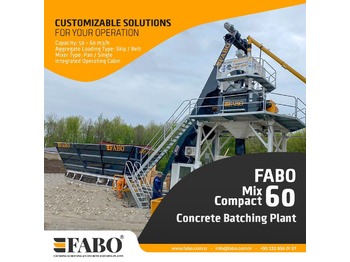 Ny Betongfabrik FABO FABOMIX COMPACT-60 CONCRETE  PLANT | NEW PROJECT: bild 1