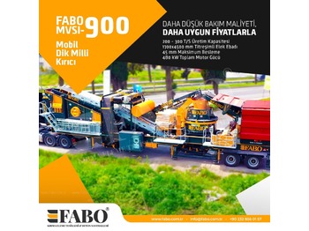 Ny Mobilt krossverk FABO MVSI 900 MOBILE VERTICAL SHAFT IMPACT CRUSHING SCREENING PLANT: bild 1