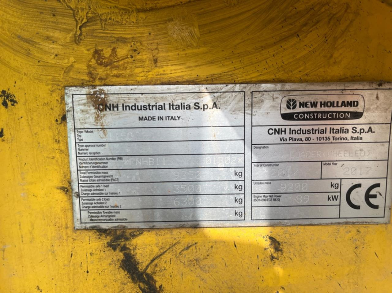 Grävlastare New Holland LB115
