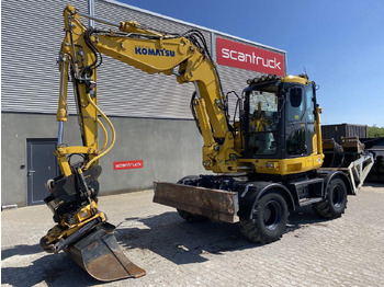 Grävmaskin på däck  Komatsu PW118MR-11