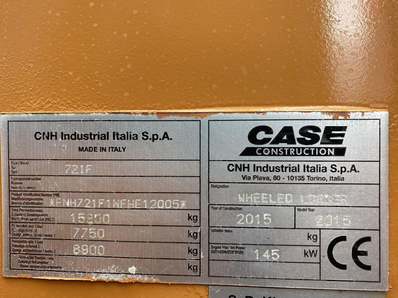 Hjullastare Case 721F