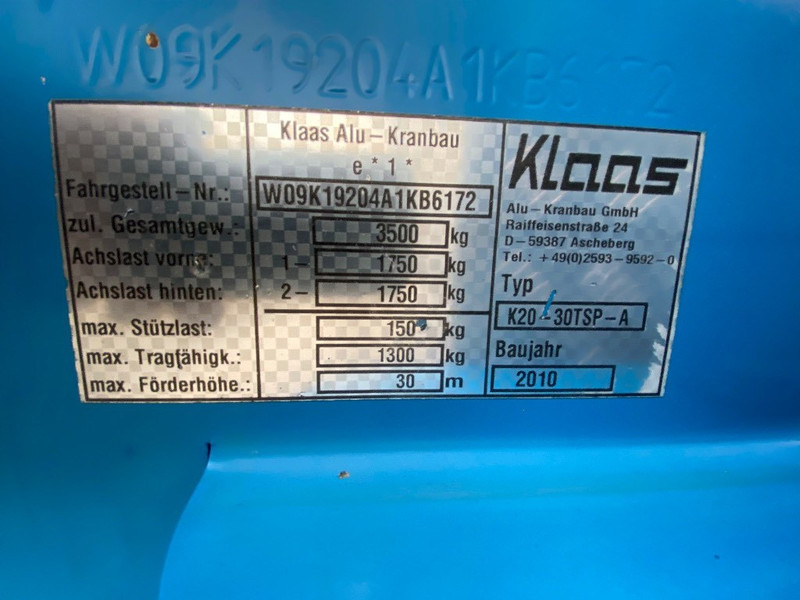 Allterrängkran Klaas K20-30 TS Premium, Dakdekker bouwkraan: bild 20