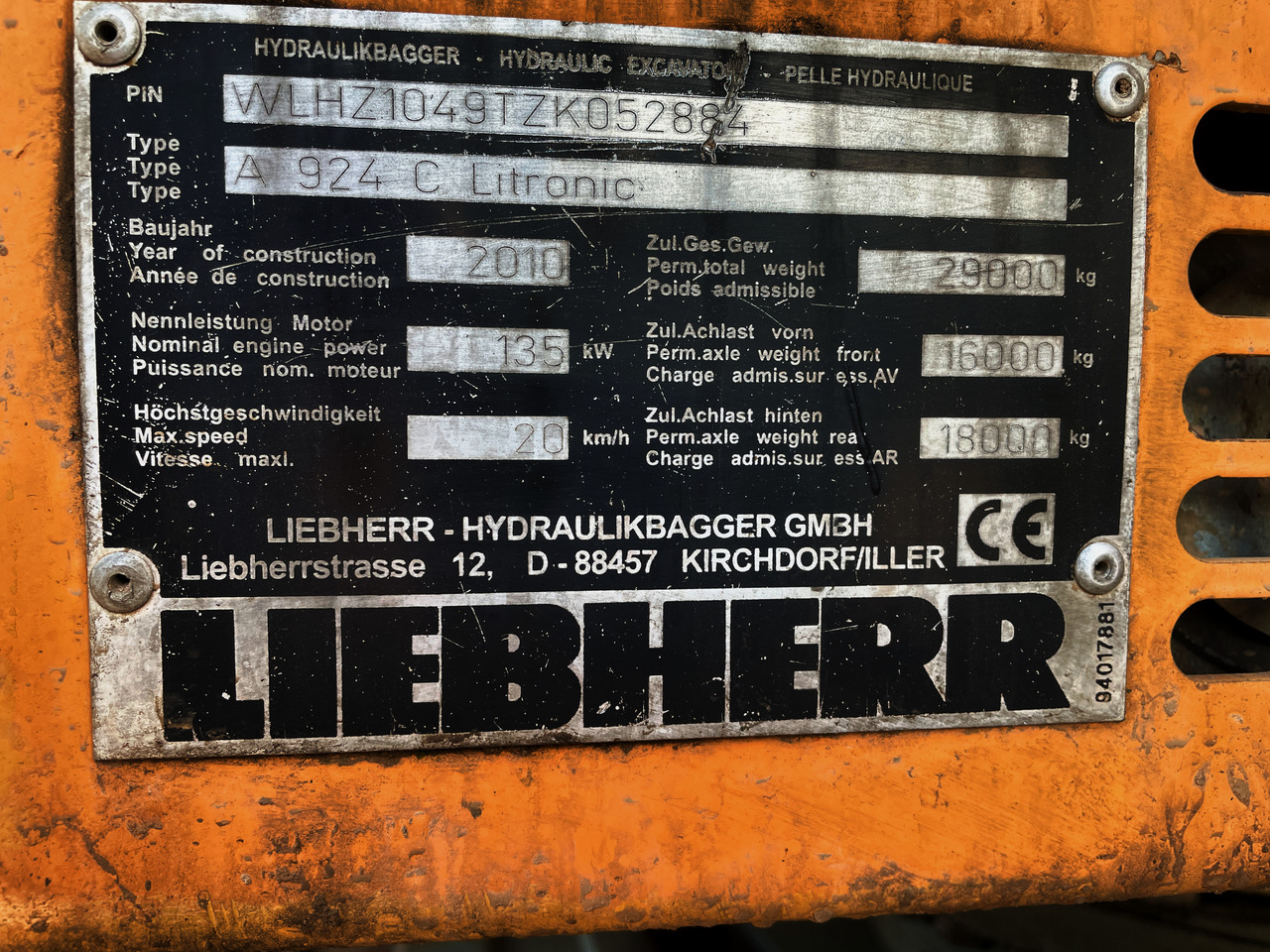 Grävmaskin på däck LIEBHERR A924C LITRONIC: bild 7