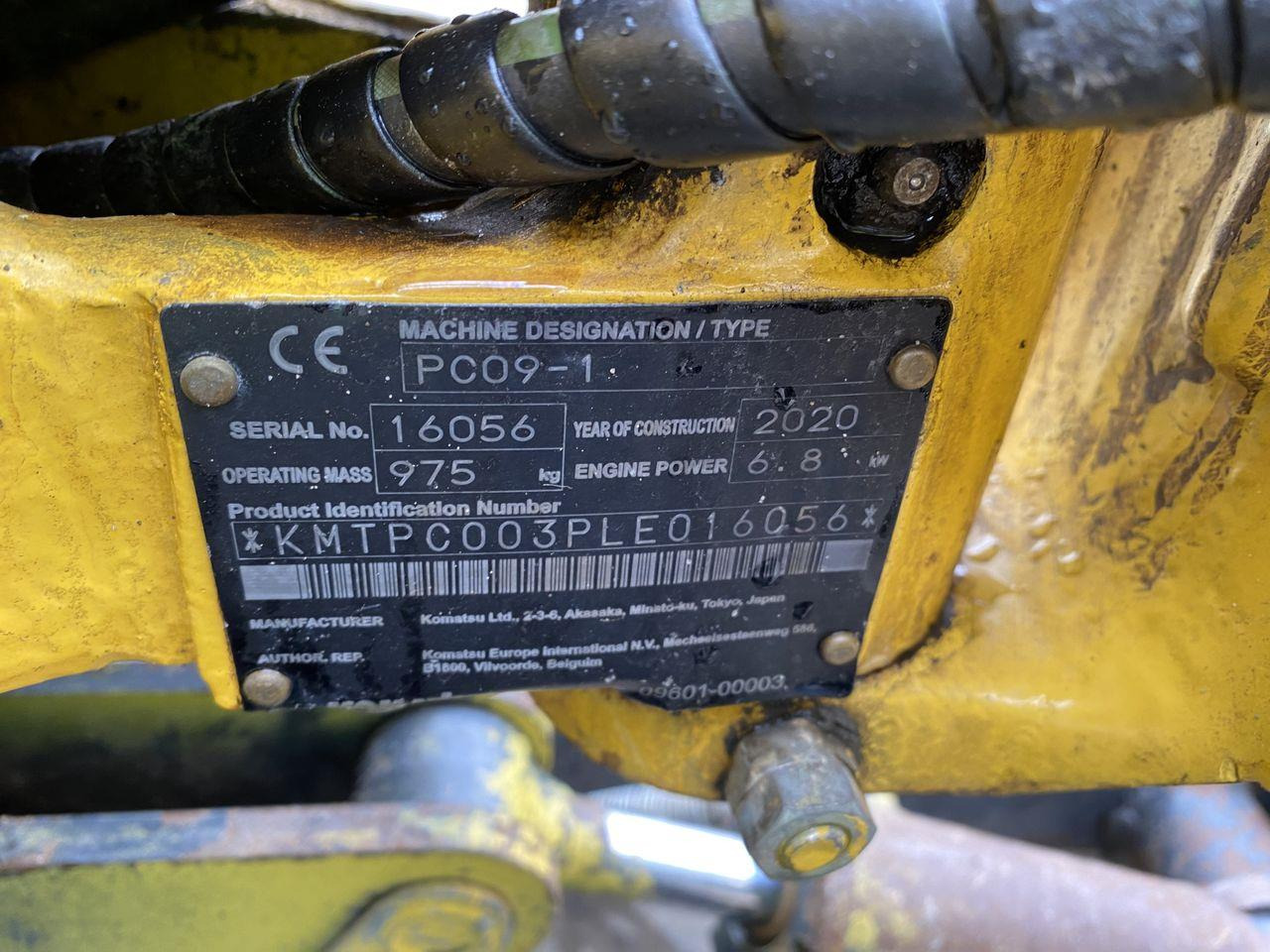 Minigrävmaskin Komatsu PC09-1