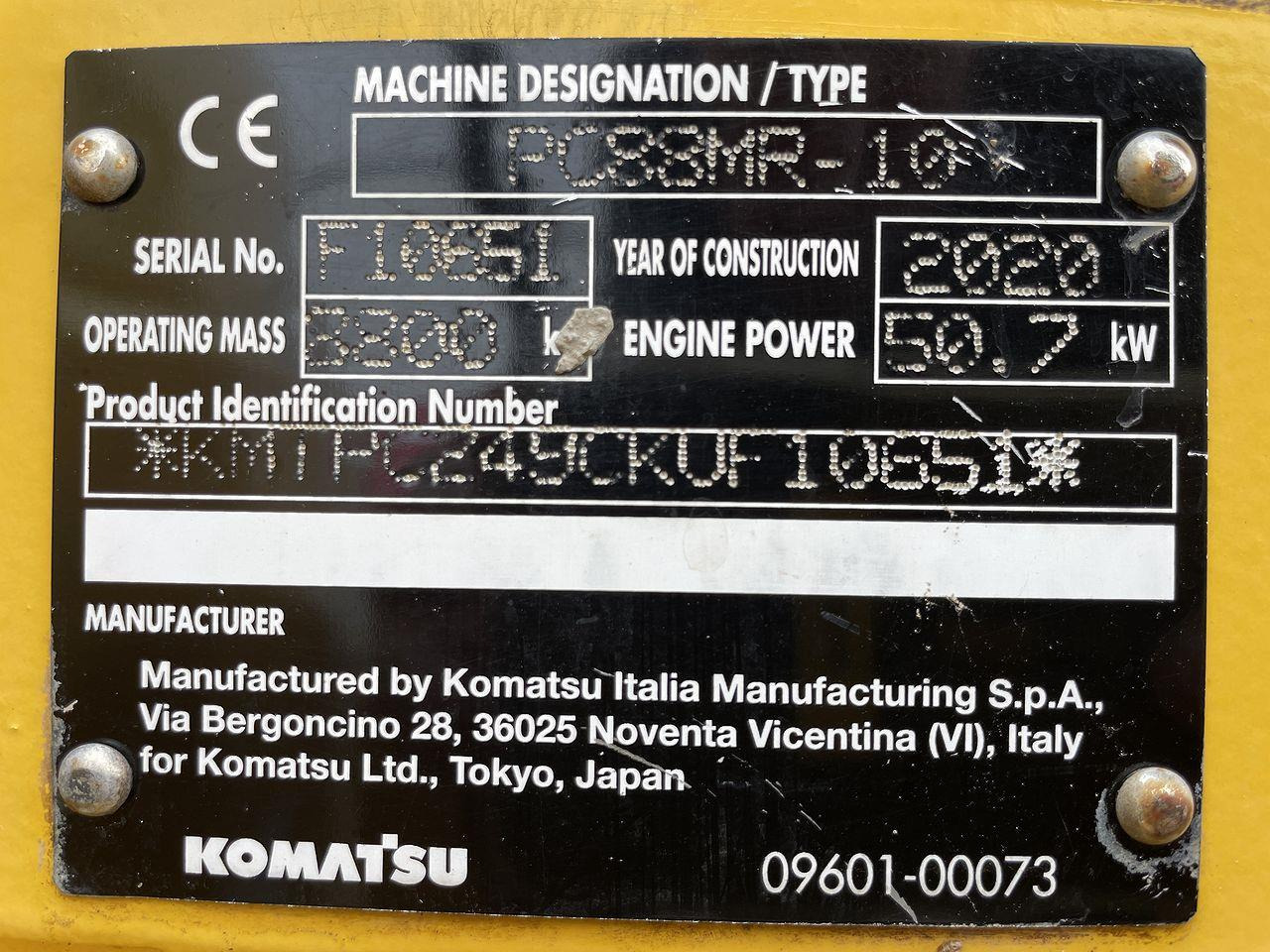 Minigrävmaskin Komatsu PC88MR-10