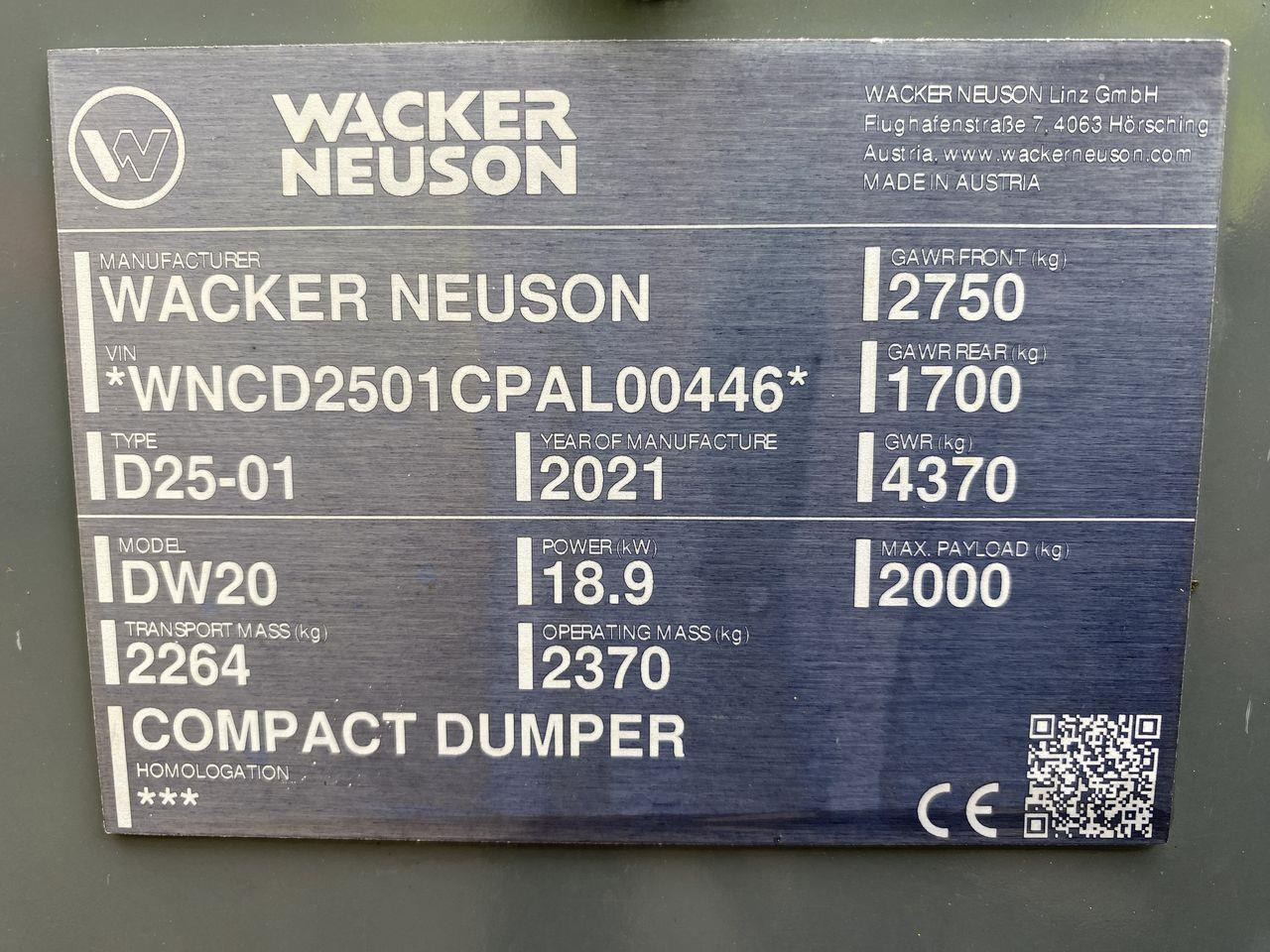 Minitippbil Wacker Neuson DW20