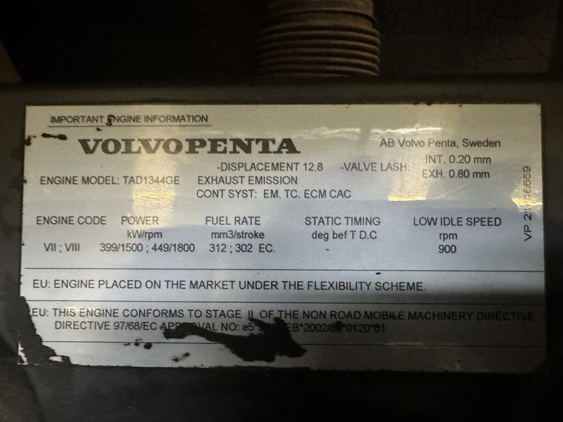 Elgenerator SDMO V440 C2 Volvo TAD 1344 GE Leroy Somer 440 kVA generatorset: bild 4