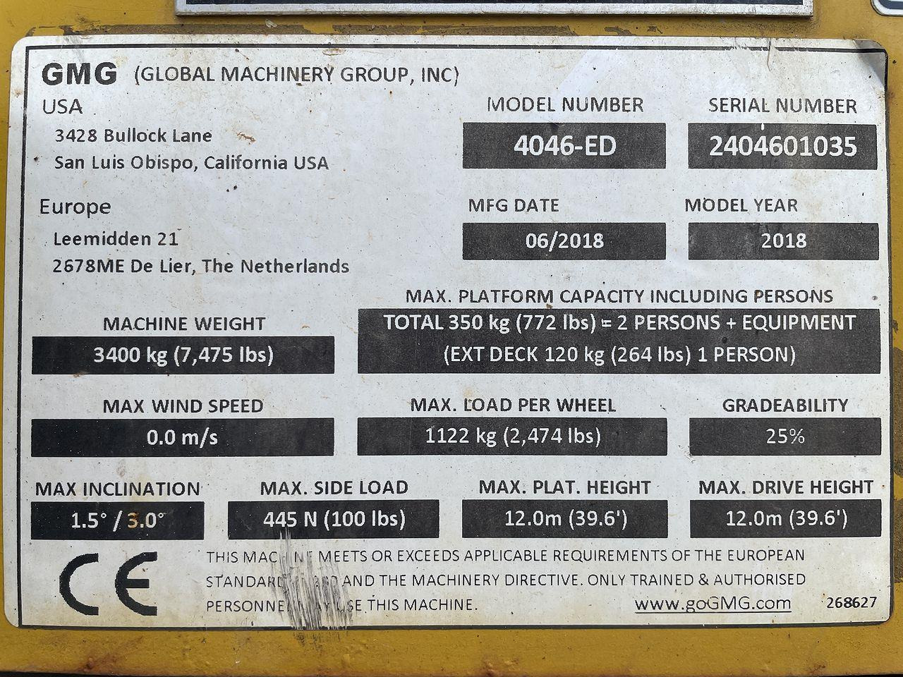 Saxlift GMG 4046-ED