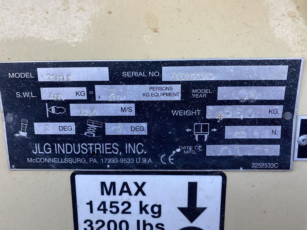 Saxlift JLG 3369LE