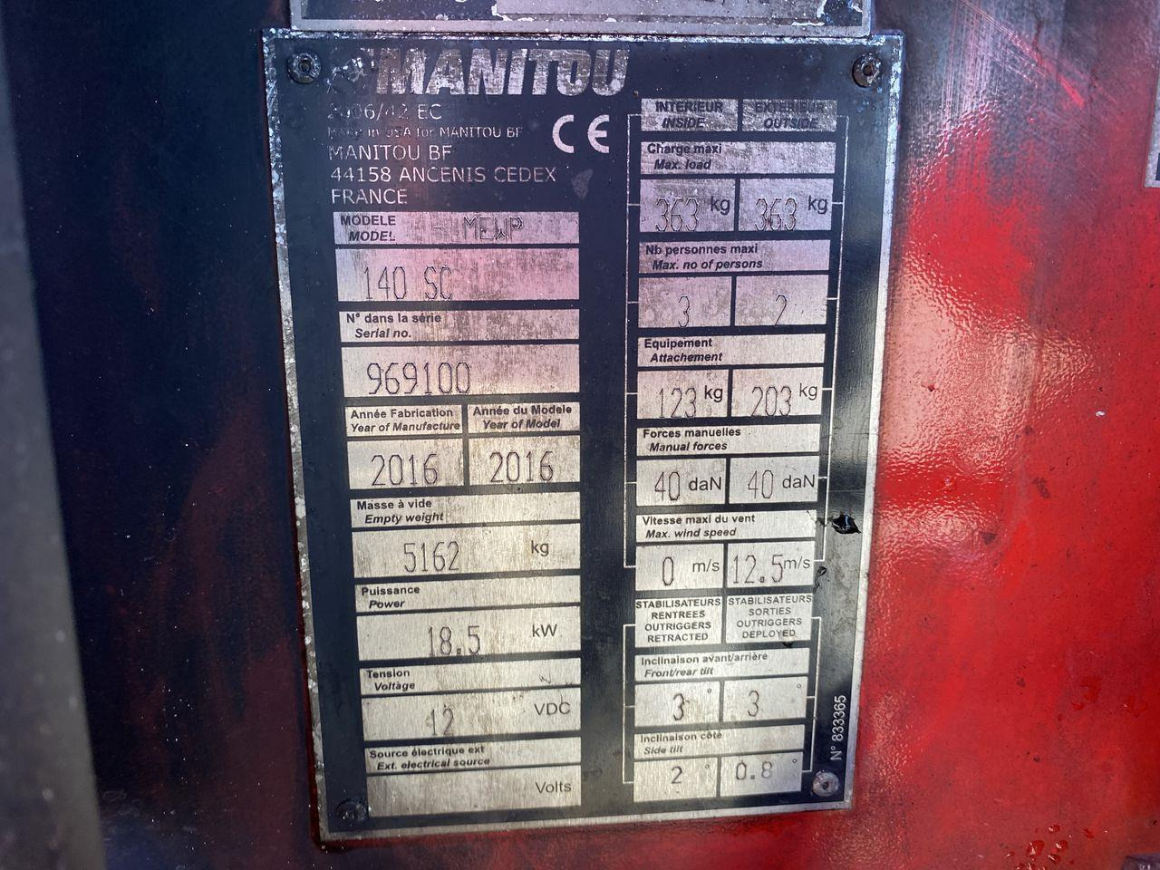 Saxlift Manitou 140SC