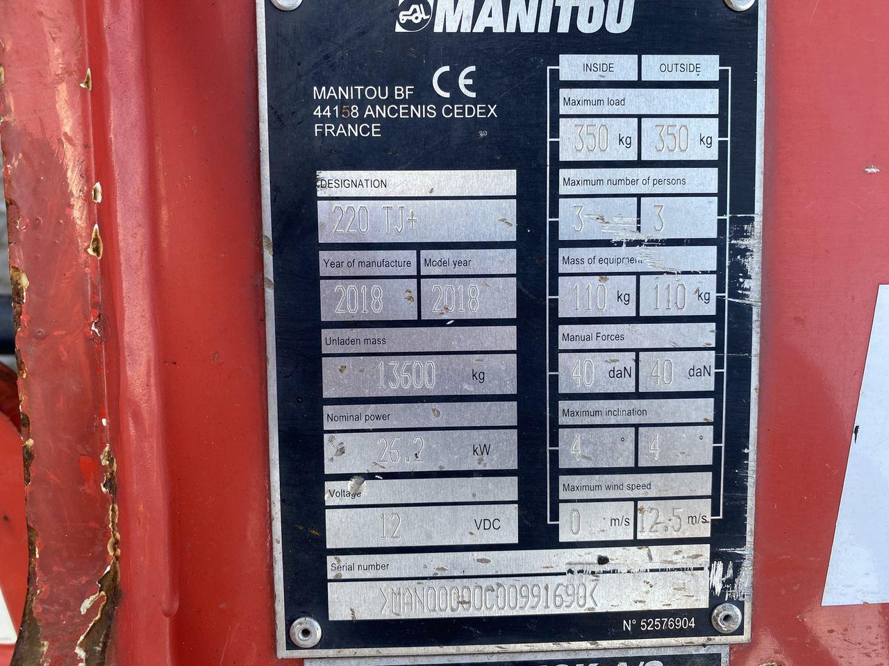 Teleskoplift Manitou 220TJ+