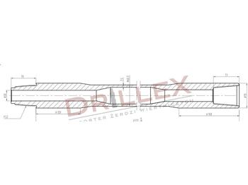 Styrbara borrmaskin Vermeer D33x44,D36x50 FS1 4,5m Drill pipes, żerdzie: bild 1