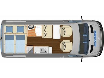 Husbil HYMER / ERIBA / HYMERCAR Camper Van Free S 600 Schlafdach