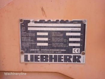 Grävmaskin på däck LIEBHERR A 316