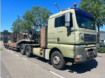 Dragbil MAN TGA 33.480 6X4 + NOOTEBOOM 3-AXLE LOWBED TRAILER