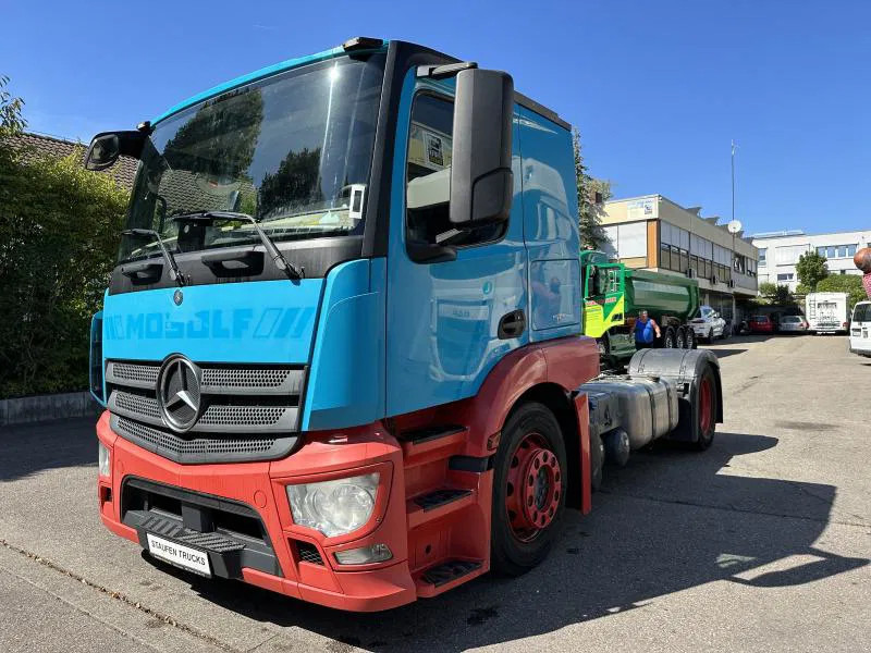 Dragbil Mercedes-Benz Actros 1843 LS Eurolohr Autotransp. SZM Intarder Klima E6