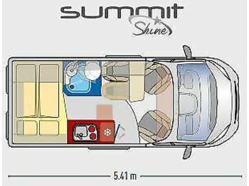 Campingbil Globecar H-LINE SUMMIT 540 SHINE FIAT AUTOMATIK