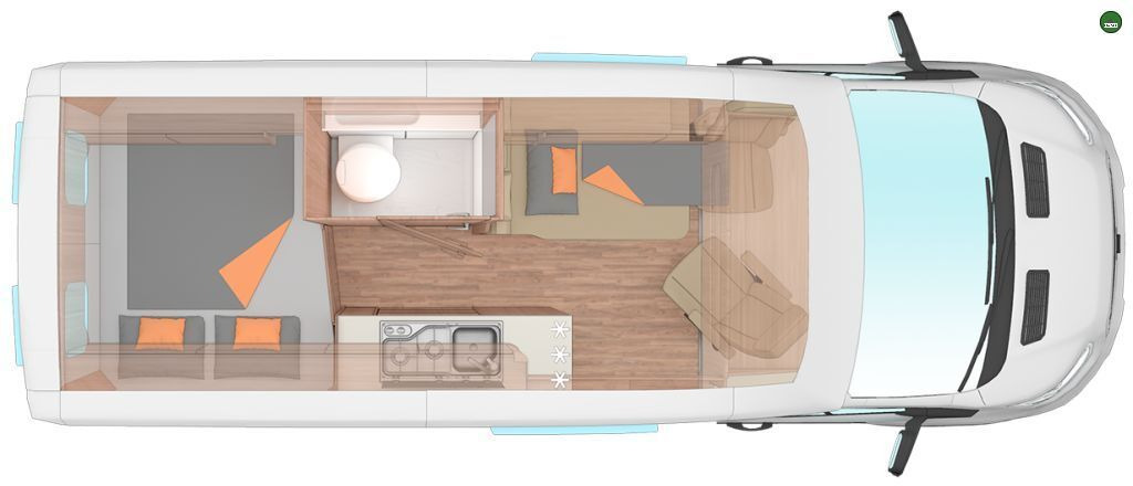 Ny Campingbil Weinsberg CaraBus 600 MQ (Ford) Modell 2023, 130 PS: bild 3