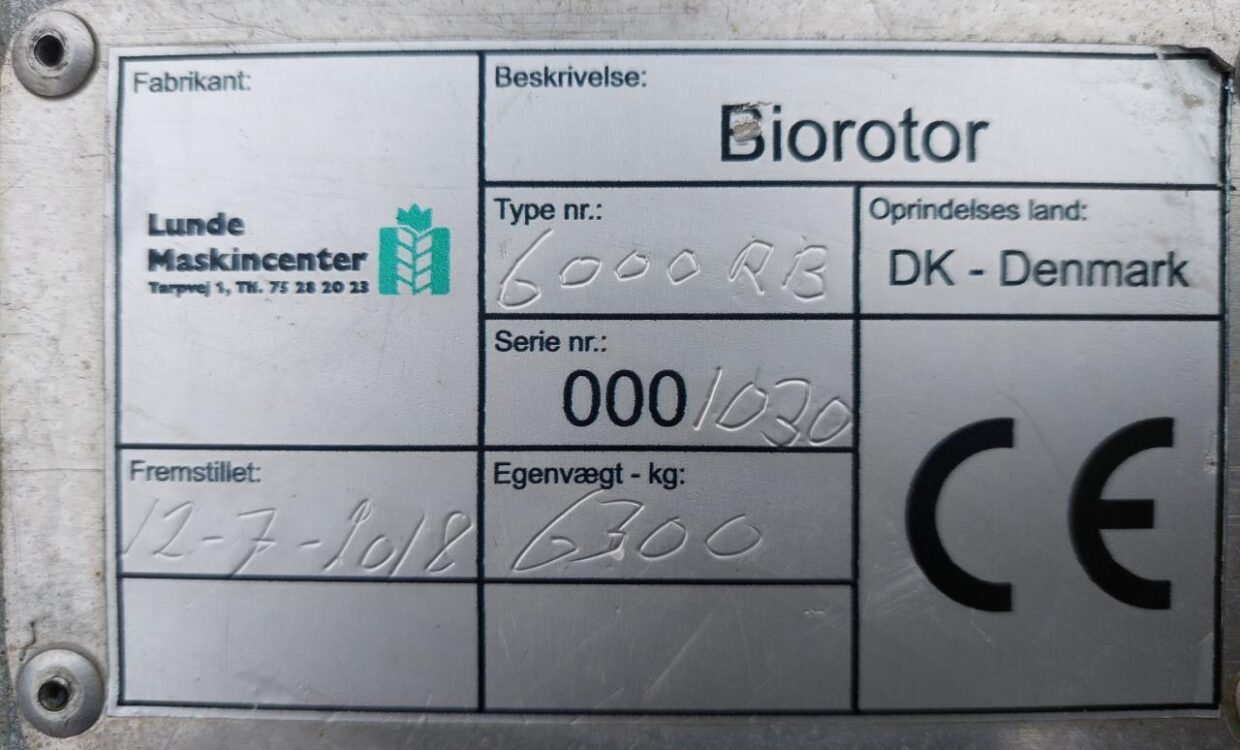 Harv Lunde Maskincenter BioRotor 6000 RB: bild 15