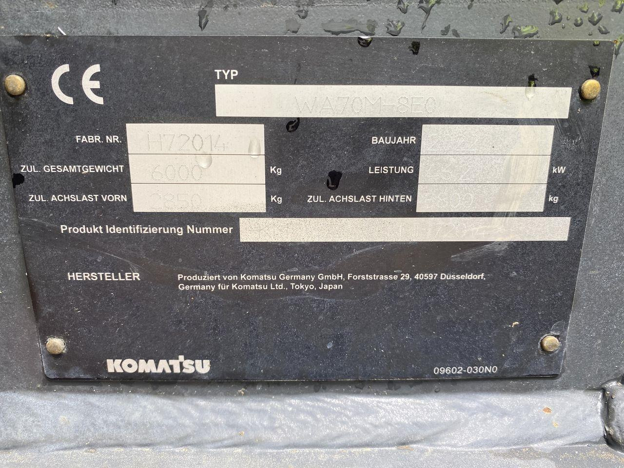 Minilastare Komatsu WA70M-8EO