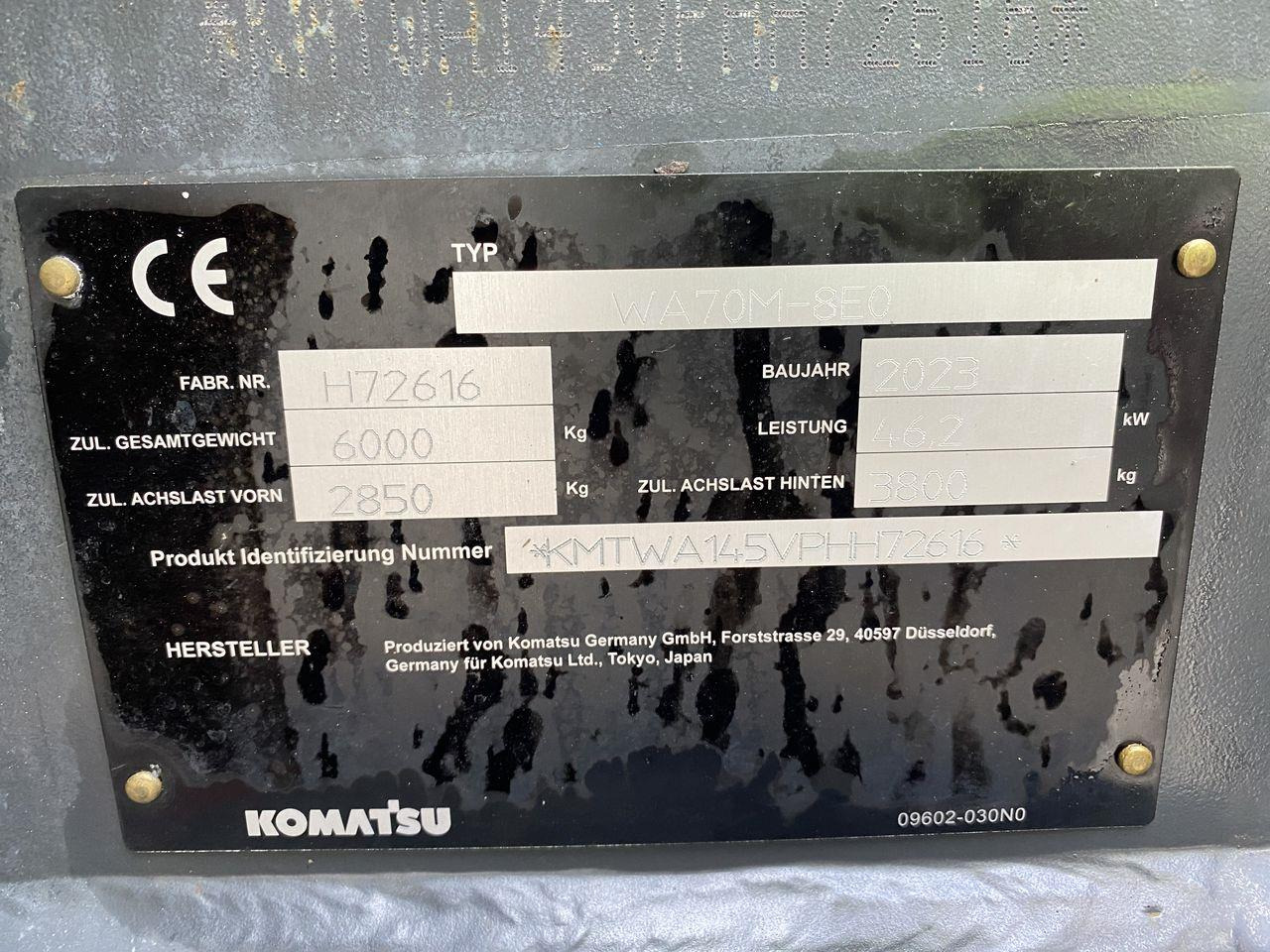 Minilastare Komatsu WA70M-8EO