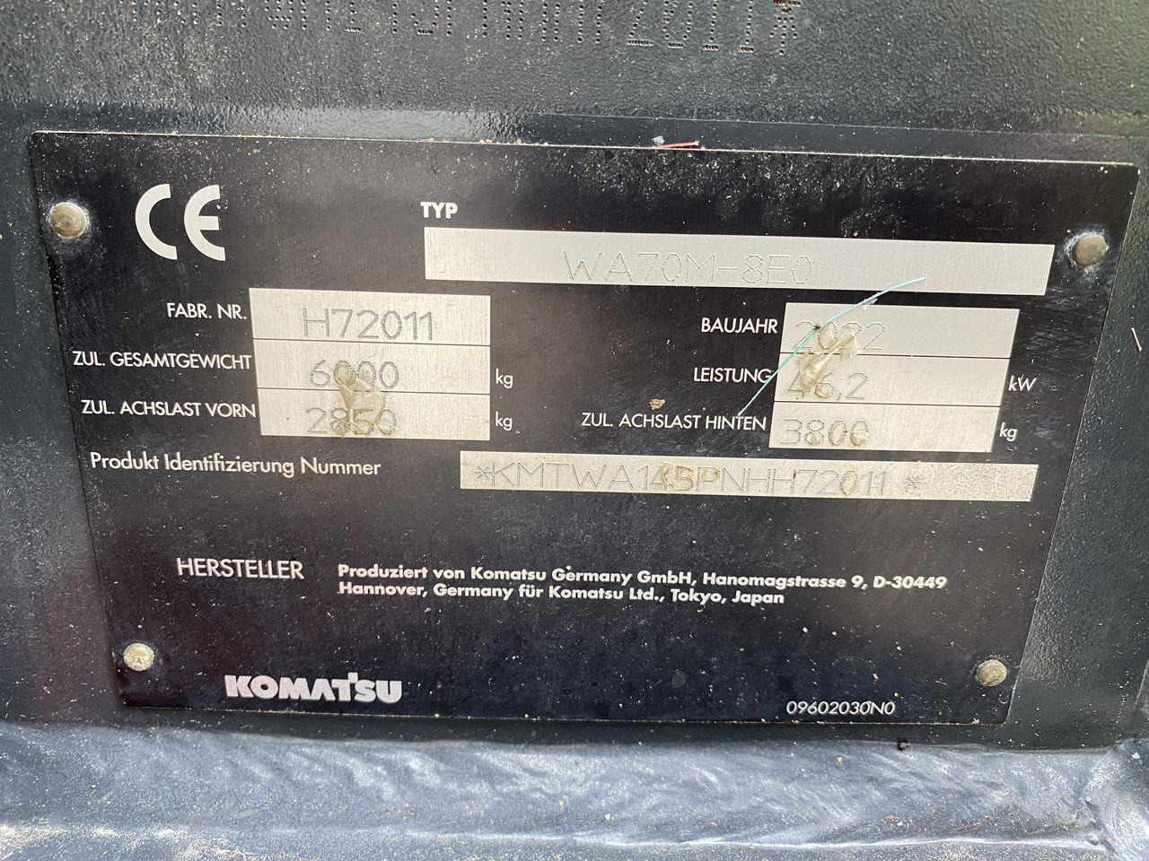 Minilastare Komatsu WA70M-8EO