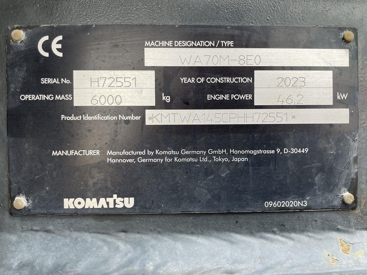 Minilastare Komatsu WA70M-8EO