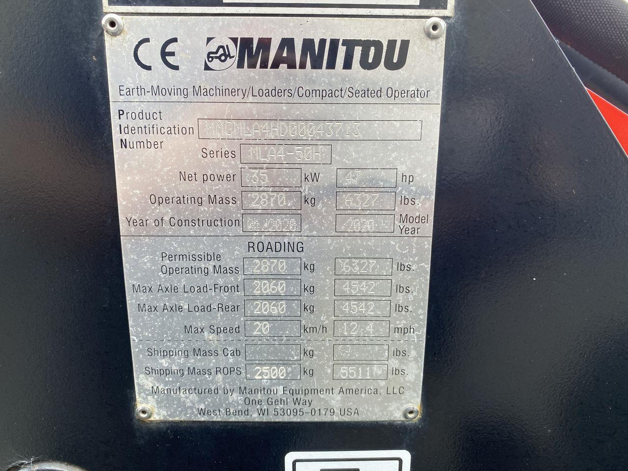 Minilastare Manitou MLA 4-50H-4P