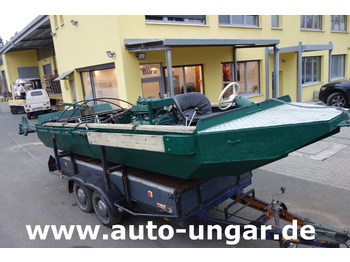 Traktor Mulag Mähboot mit Heckmäher Volvo-Penta  Diesel Mulag - Gödde inkl. Anhänger: bild 2
