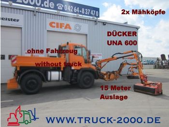 UNIMOG Dücker UNA600 Böschungsmäher 2 Mähköpfe-15 Meter - Slåttermaskin