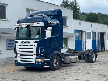 Biltransportbil lastbil Scania R480 3-pedal
