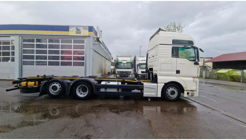 Containerbil/ Växelflak lastbil MAN 460 FLL BDF 6x2 Volum WANTEC Mulltiw.Lenkachse E6