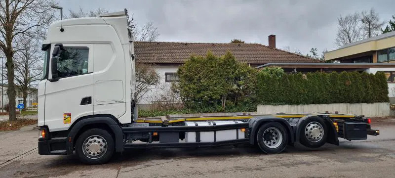 Containerbil/ Växelflak lastbil Scania 6X2 BDF Intarder Lenkachse VANTEC hyd Hubr