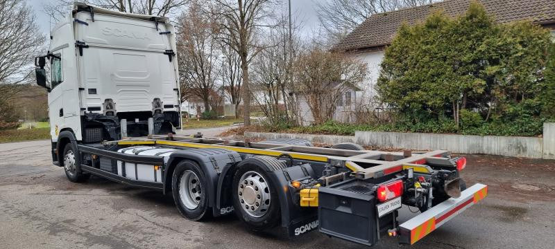 Containerbil/ Växelflak lastbil Scania 6X2 BDF Intarder Lenkachse VANTEC hyd Hubr