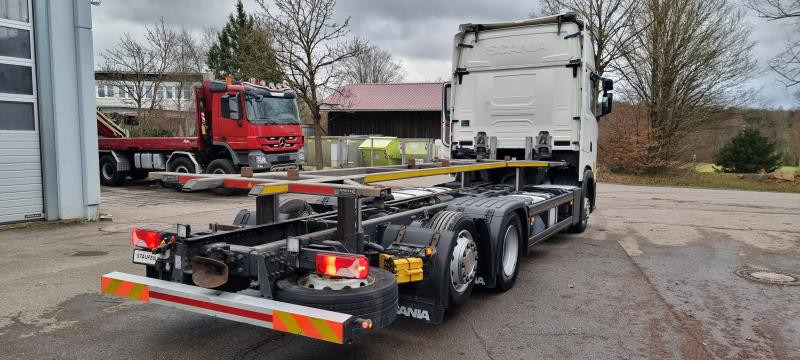 Containerbil/ Växelflak lastbil Scania 6X2 BDF Intarder Lenkachse VANTEC hyd Hubr