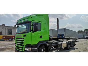 Containerbil/ växelflak lastbil Scania R490LB6X2HNB EURO 6+RETARDER