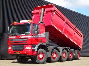 Tippbil lastbil DAF X5450S GINAF / 10x8 TIPPER / EURO 5 / 25 m3 STEEL TIPPER: bild 1