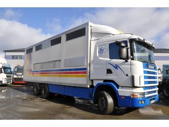 Djurtransport lastbil SCANIA R124 LB6X2NB400