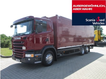 Dryckestransport lastbil Scania G320LB6X24MNB / Schwenkwandkoffer / Getränkekoffer