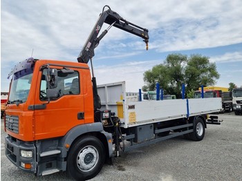 Flakbil MAN TGM 18.240 Pritsche + Kran 4x2 Euro 4