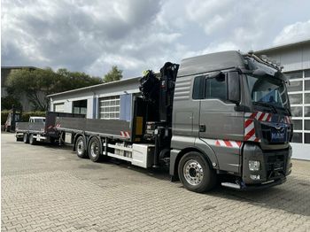 Flakbil MAN TGS 26.500 6x2 Pritsche Kran HIAB HIPRO 408 E-6