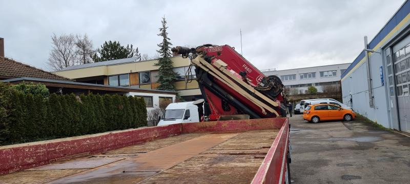 Flakbil Mercedes Actros 4146 AK 8X8 FASSI 660 EINZELBER SEILWINDE