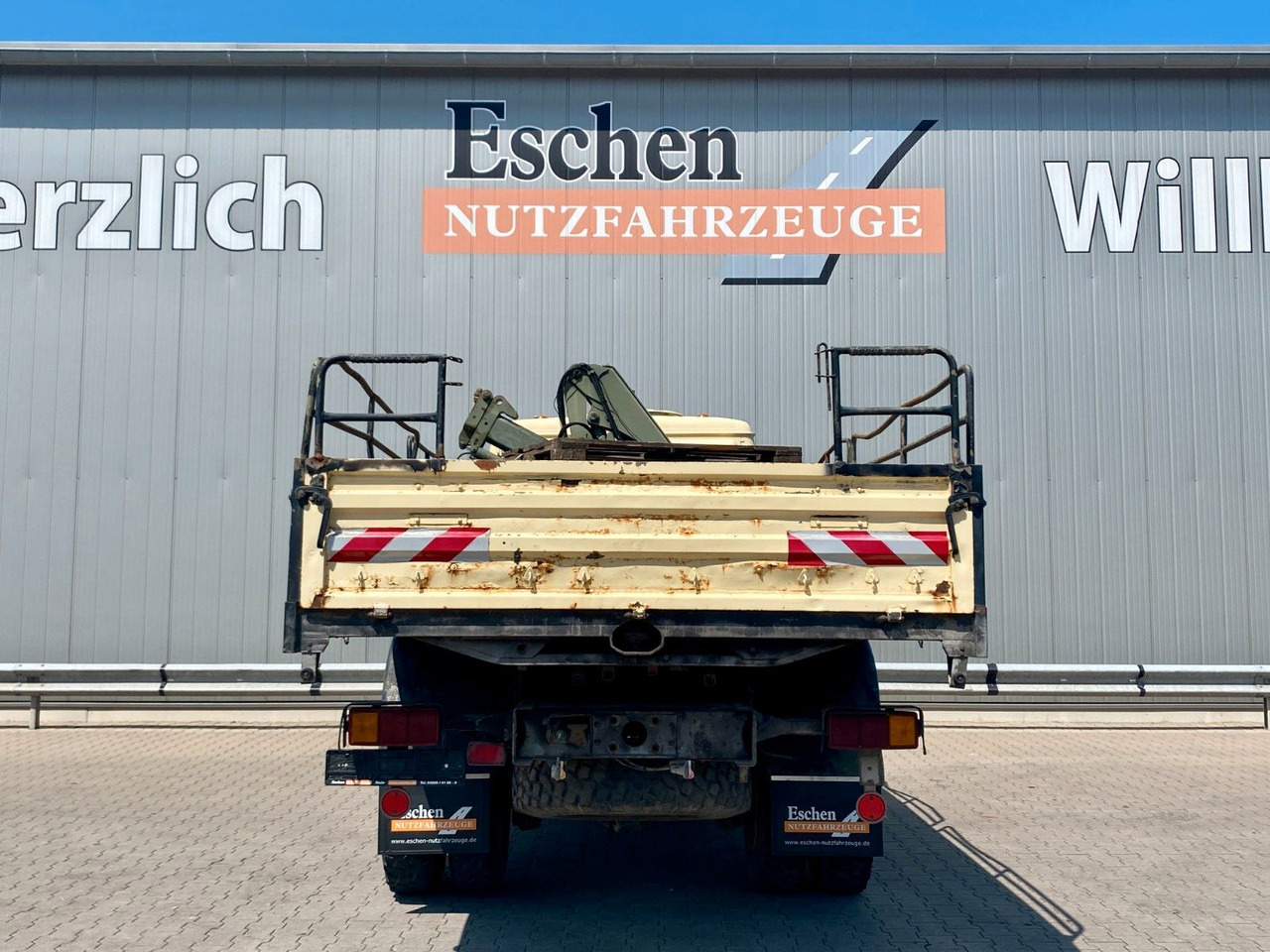 Flakbil Mercedes-Benz 1017 4x4 Allrad Pritsche | HIAB 060-2 Kran*36TKM