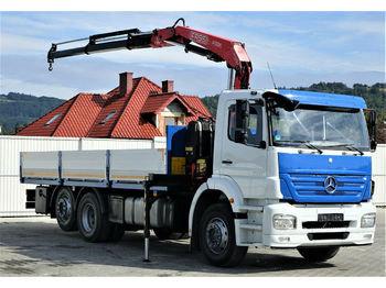 Flakbil Mercedes-Benz ACTROS Pritsche 6,50m + Kran Topzustand!