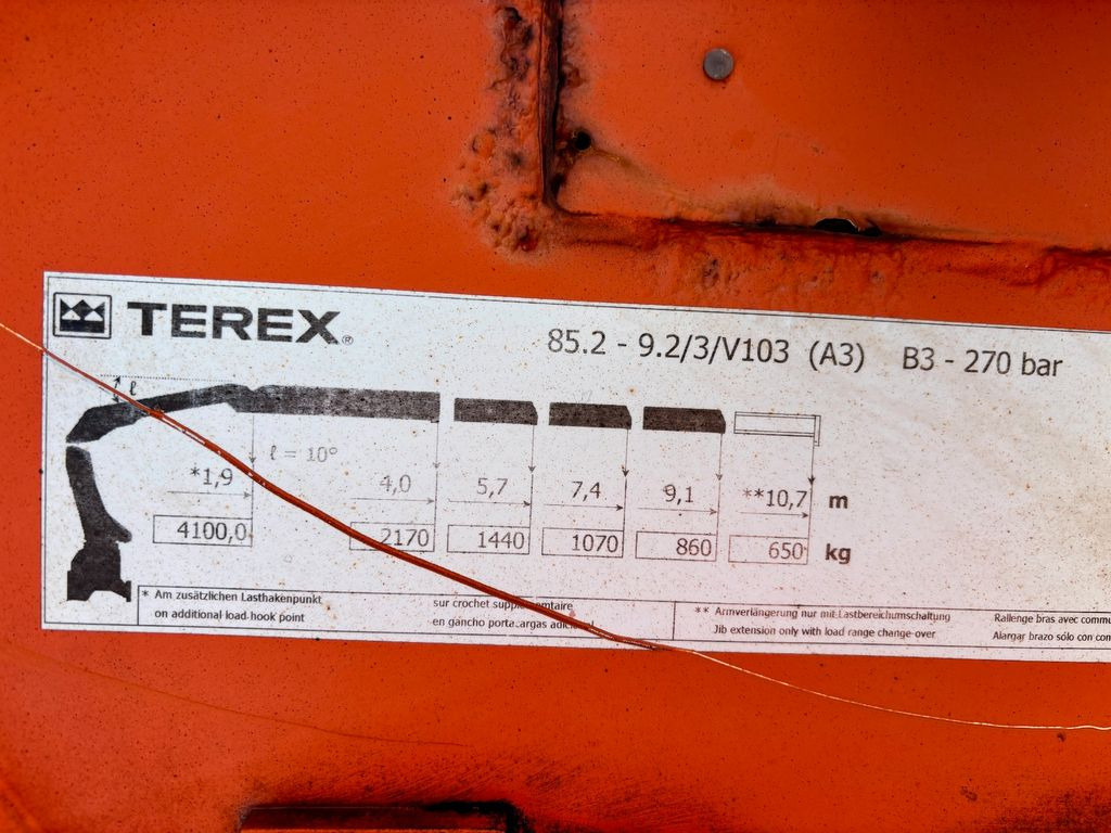 Flakbil Mercedes-Benz Actros 1832 I Terex 85.2A3*9,10m*Telligent*Klima